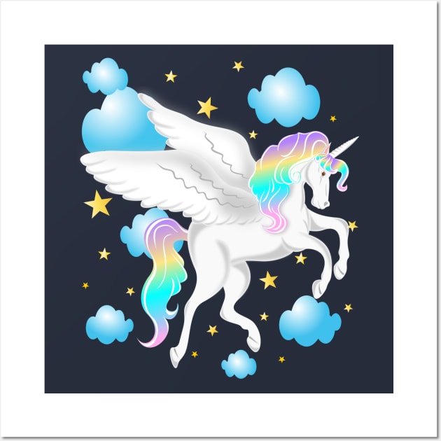 MAGICAL UNICORN Wall Art by Dot68Dreamz